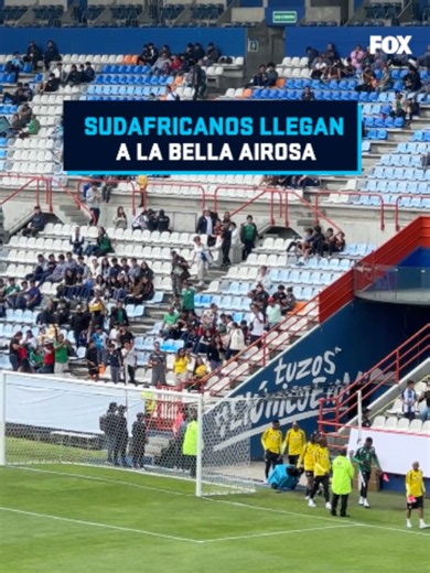 ¡La Selección de Sudáfrica pisa por primera vez el Estadio Hidalgo!🇿🇦⚽️ #TikTokDeportes
