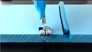 110V Hand Held Electric Foam Hot Cutter Knife Grooving Carving Knife Sculpture Styrofoam Sponge Cutting with Blades & Accessories (With small slotting board)