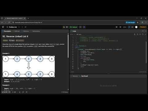 LeetCode | 92. Reverse Linked List II | C++ | Day 92