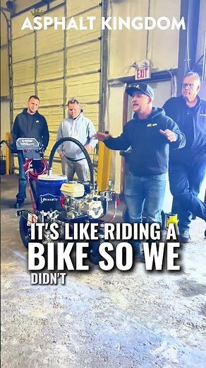 Striping parking lots with LASERS for straighter lines