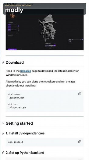 Modly turns a photo into a local 3D mesh on your GPU #opensource #github