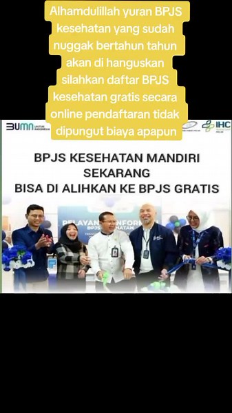 BPJS KESEHATAN GRATIS 2025 Persyaratan: 1.kartu keluarga (KK) 2.kartu tanda penduduk (KTP) cara daftar melalui Link pendaftaran BPJS gratis. ini tidak dipungut biaya!!! segera daftarkan diri anda.melalui link yang ada dibio profil!! #fyp #2025 #bpjsgratis #kesehata #gratis #bismillah #seluruhindonesia #untukmasyarakatmiskin #infobpjs #programkesehatan #bpjsketenagakerjaan #rumahsakit #foryoupage #indonesiamerdeka✊✊❤️🇮🇩