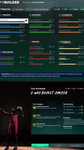 NBA 2K27 Best PG Build (2-Way Bucket Getter) 🔒🏀 #nba #nba2k #nba2k27 #2k #2k27