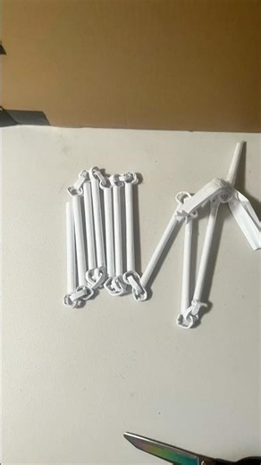 Making a 9 section whip chain #artandcraft #papercraft #fyp #wheelspin #weaponshowcase