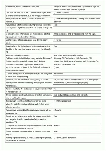 Washington driver's Guide Flashcards video