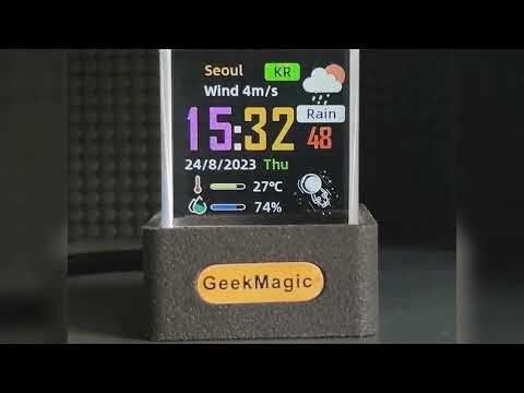 A must-have product! GeekMagic GIFTV Crystal Cube Photo Display Holographic Desktop Smart Weather