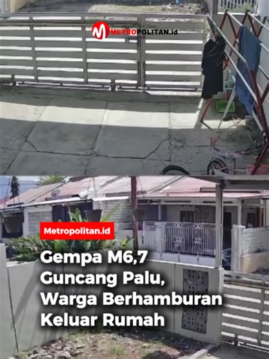 Gempa bumi magnitudo 6,7 mengguncang Palu, Sulawesi Tengah, pada Selasa (16/6/2026) pukul 11.27 WITA. BMKG mencatat pusat gempa berada 42 kilometer tenggara Palu dengan kedalaman 16 kilometer dan tidak berpotensi tsunami. Guncangan kuat dirasakan di Palu, Sigi, hingga sejumlah wilayah di Sulawesi Barat, Gorontalo, dan Kalimantan Timur. Warga dilaporkan berhamburan keluar rumah dan bangunan untuk menyelamatkan diri saat gempa terjadi. BMKG menyebut gempa dipicu aktivitas Sesar Sausu, berbeda deng