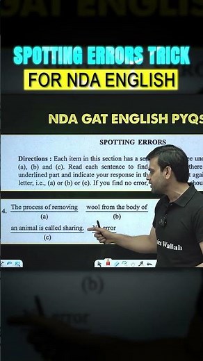 NDA English PYQ ✅ NDA Preparation | NDA exam #nda #upscnda #english #ndaenglish