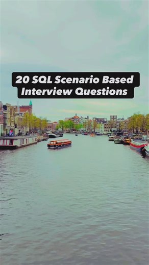 Abhisek Sahu on Instagram: "👑 20 SQL Scenario Based Interview Questions!! . . Just follow & comment '20' to get this amazing questions set!! . . ✅Don't forget to follow @dataelevate_engineer if you want to see productive content on your feed. Check my page for many such interview career related content . Know someone who needs this? Tag them below! 👇 . Doc Source & Credits : Internet , Respective Creator . . [ Software Developer , Computer Science , Engineering Students , College