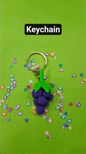 Air Dry clay Keychain | #airdryclay #keychain #diy