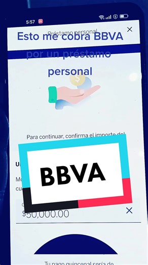 Costo de Préstamos Personales en BBVA