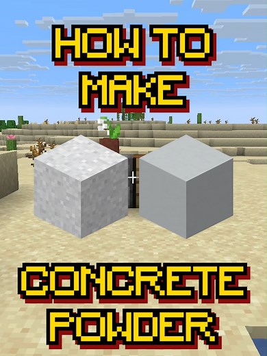 How to Craft Concrete Powder in Minecraft