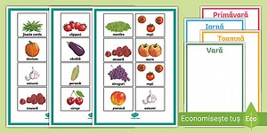 Fructe și legume de sezon – Activitate de sortare