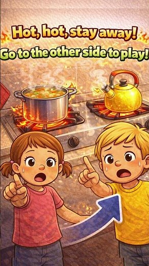 🛑 HOT! HOT! STAY AWAY! | Kitchen Safety Song 🍳