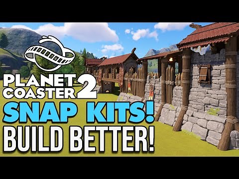The NEW Best way to build in Planet Coaster 2!: Snap Kits!
