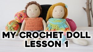 How to crochet a doll head amigurumi lesson 1 step by step tutorial