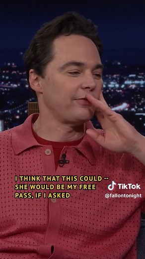 @Rihanna is Jim Parsons’ free pass 🤣 #FallonTonight #TonightShow #Rihanna #JimParsons