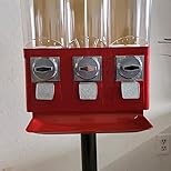 Candy Machine Dispenser Gumball & Candy Vending Machine Supports Large Gum Balls with Coin Operated for Commercial Use Includes Anti Theft Lock Meets FDA Norms