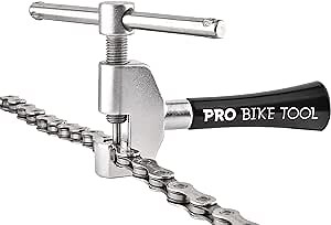Chain Tool 1 to 12 Speed, Reliable and Hardwearing Breaker for Chain Link Break and Removal, Shop Quality Bike Repair for Road and Mountain Bikes, Easy Splitter