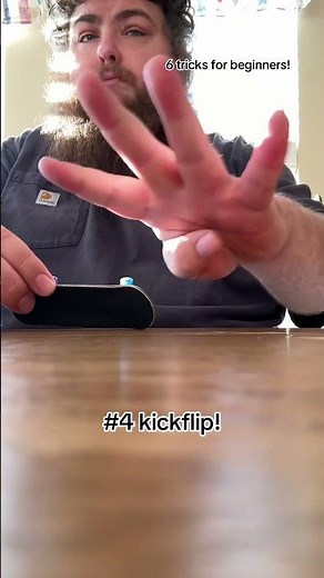 6 tricks for beginner fingerboarders! #fingerboarding