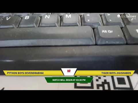 Python Boys Devendrabhai vs Tiger Boys Jigishaben live cricket match | RPS CRICKET live - Ralej Kham