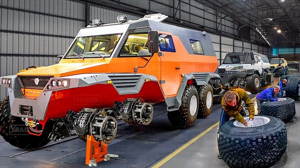 Inside Factory Building the HUGE Avtoros Shaman 8x8 From Scratch