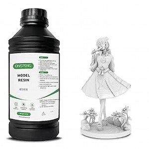 3D Printer Resin, 1kg Rigid Resin, 405nm UV-Curing Resin, Quick Curing&High-Precision 3D Printing Liquid Standard photopolymer Resin, Low Shrinkage 3D Resin for 2K 4K 8K LCD DLP SLA 3D Printer-Orange