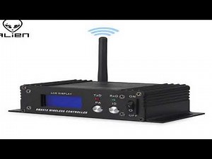 A must-have product! ALIEN 2.4G Wireless DMX 512 Controller Receiver Transmitter LCD Display Power