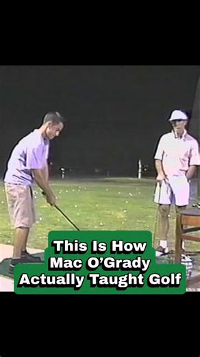 Mac O’Grady didn’t just talk, he physically held my head so I couldn’t stand up early, raised my left forearm to soften the right arm, and forced my knees together in the finish.Classic old-school instruction.#MacOGrady #GolfInstruction