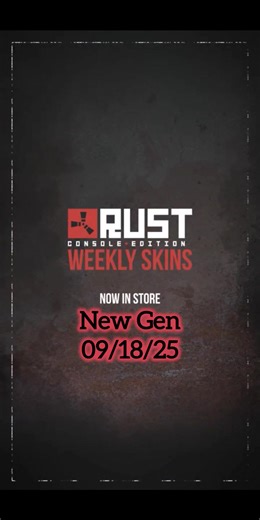 Rust console item shop 09/18/2025. #ps5 #rust #gaming #trending #shorts #rustconsole #foryou #xbox#@Rust #rustconsoleedition ##news #new