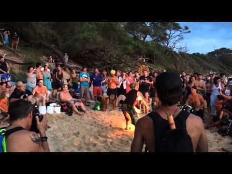 Maui beach drum circle