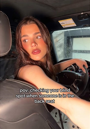 I think she’s ready to quit @lizav_ | blind spots in a car