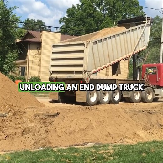 SNG Materials | Watching an end dump truck unload dirt is all about timing. Most loads empty in under two minutes, depending on material and conditions.... | Instagram