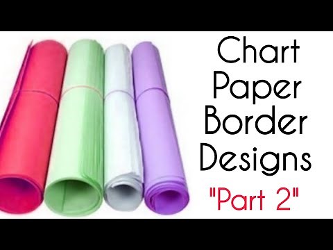 12 chart paper border designs for project decoration "Part 2" | Chart paper border designs