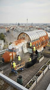 Once built to cross continents ✈️ Now built to overlook Berlin 🌆 A plane reborn as a penthouse — where aviation meets architecture. #BerlinView #LuxuryReimagined #PlaneToPenthouse #ArchitecturalArt #SkyLiving #ReelsLuxury | Dreamy Houses