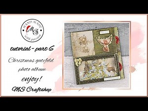 TUTORIAL - PART 6 - Christmas gatefold photo album - Craft O'Clock - This miracle night