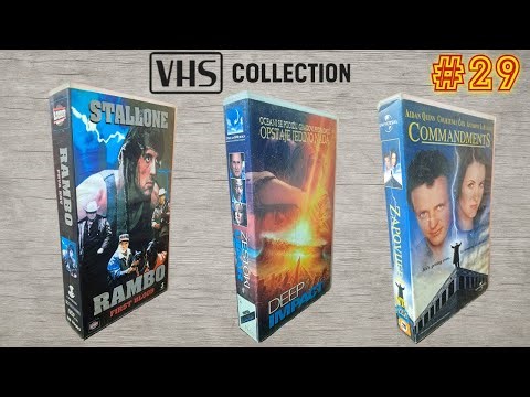 📼 VHS Movies Collection #29 — Rambo, Deep Impact & Commandments (Original VHS Tapes)