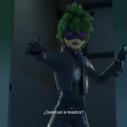 Peleas de Claw Noir y Shadybug en Miraculous Ladybug