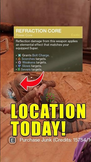 Refraction Core Vendor Location Today 12/10/2025