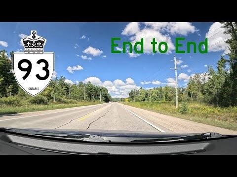 Ontario Highway 93 End to End. 4K ASMR Drive