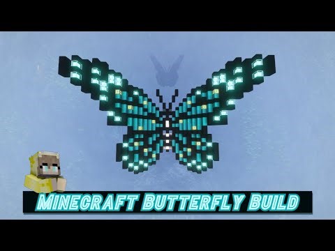 Minecraft | How To Build A Huge Beautiful Butterfly Design [ Tutorial ]