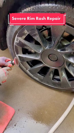 How to Fix Scratched Tesla Black Rims with Matte Black Spray Paint