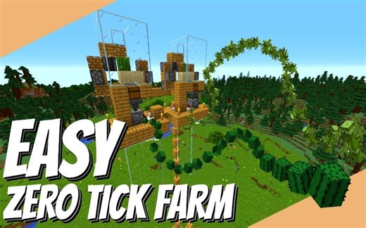 [油管字幕]0Tick竹子农场和仙人掌农场[1.14+]-MC红石教程