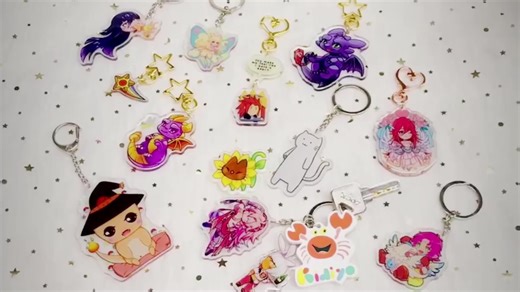 Type Customized Personalized Anime Promotion Acrylic Keychain Key Ring