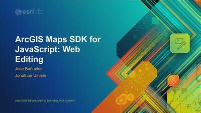 ArcGIS Maps SDK for JavaScript: Web Editing