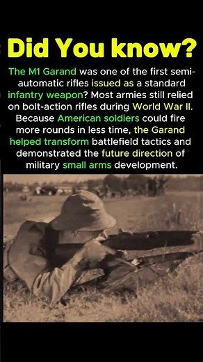 M1 Garand Changed Warfare Forever #m1garand #m1garandhistory #ww2rifle