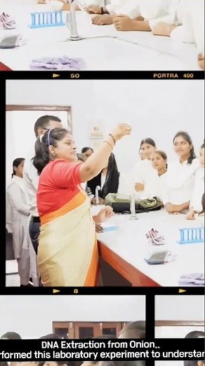 DNA Extraction from onion #geneticmaterial #biologypractical #college #bsc3rdsemstudents