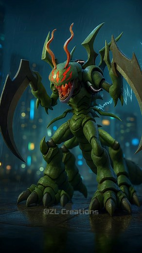 ZL Creations on Instagram: "Evolution of a Deadly Insect Warrior !🐛⚔️Motimon to Reapermon #Motimon #Dokunemon #Snimon #SkullScorpionmon #Reapermon #Digimon #Digivolution"