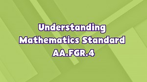 Advanced Algebra Advanced Algebra | Understanding Advanced Algebra: Concepts & Connections Standard AA.FGR.4