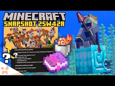NEW OCEAN UPDATES, SKY BIOME SETUP, + BETTER NAUTILUS & LUNGE! (minecraft snapshot 25w42a)